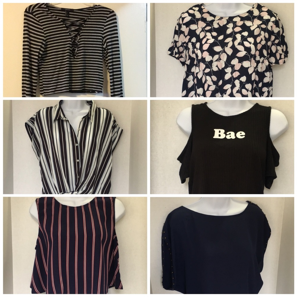 Forever 21 Large woman size shirts lot of six shirts